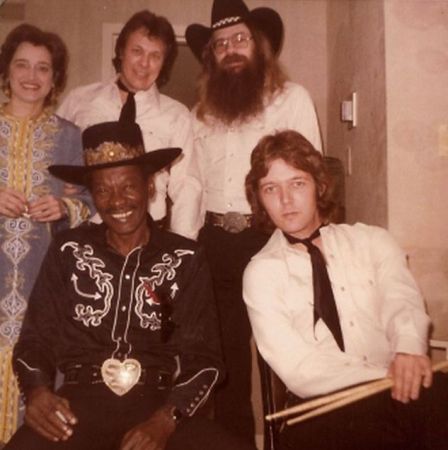 with Clarence "Gatemouth" Brown