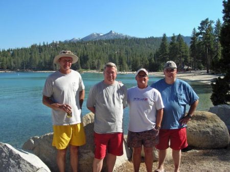 Lake Tahoe, college friends from UNR