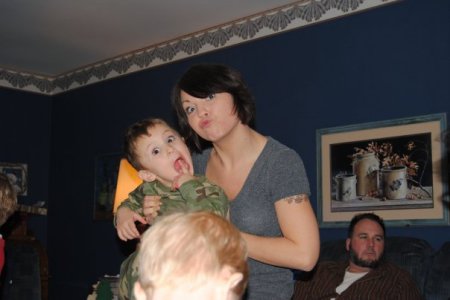 Cassie and Harris, Christmas 2009