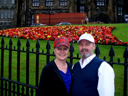 Judy and Rick at Edinburgh, Scotland