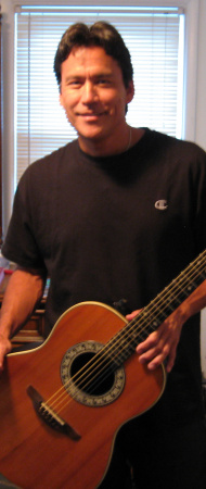 John and his Ovation guitar
