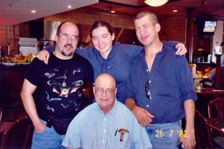 My daughter with the Baldies 2002