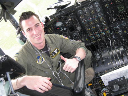 Oldest son, Steve, flying in South Pacific