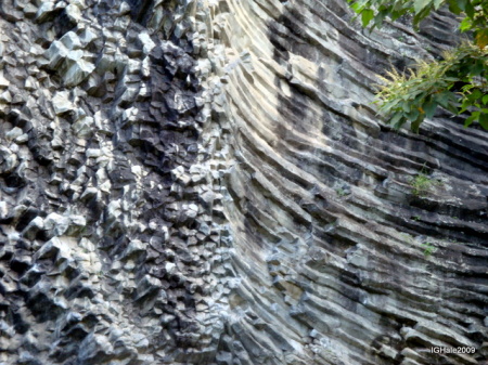 Hexagonal Rock wall in Boquete Panama