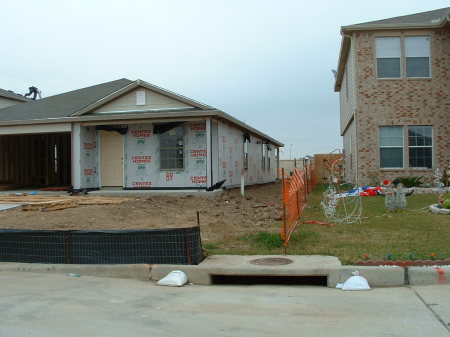 Front of new house