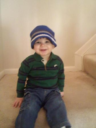 Ethan waiting to go to daycare