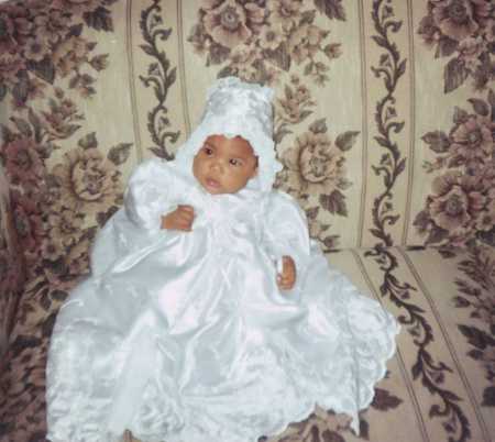 Tehya on her Christening day