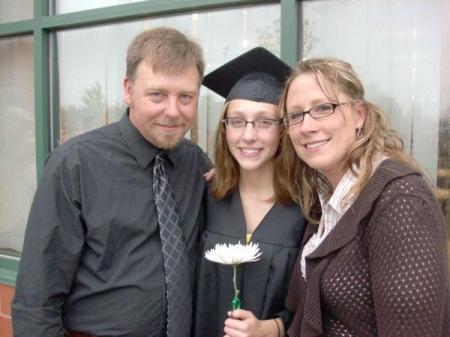 Our eldest, Adriana on graduation day at PCHS
