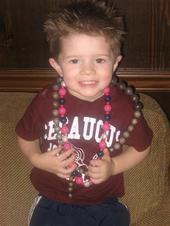 He got the beads