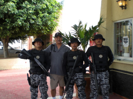 Posing with the Cabo San Lucas SWAT Team