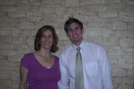 MY OLDEST SON JAMIE AND I HE IS 27 NOW