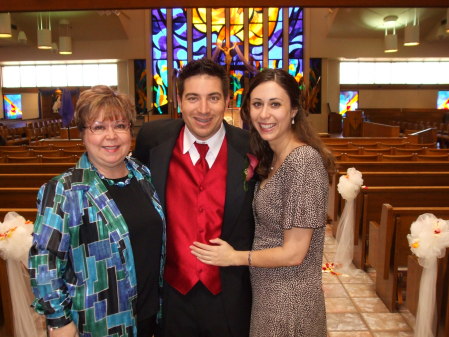 Vicki with son Brian and his fiancee Alli