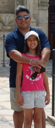 Me and My Daughter at the Alamo