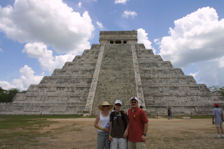 Keith, Janet & William in Mexico 2009