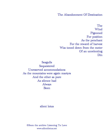 The Abandonment Of Destination