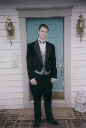 my son patrick on prom day