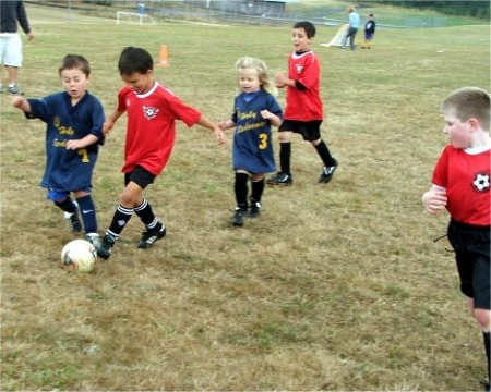 Jacob plays soccer