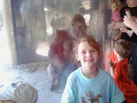 Granddaughter Megan at the Omaha Zoo