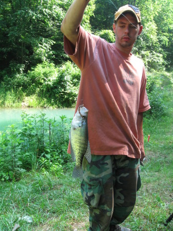 A.J. AND HIS BABY FISH!!!!!!!!!