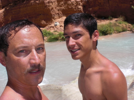 Manuel (husband) and Youngest son (Chris)