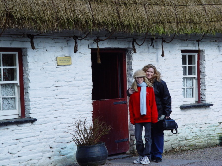 Dana and Devon at Bunratty village Ireland