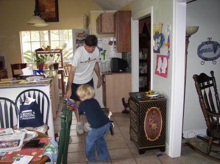 Star Wars Duel right in my kitchen!:)