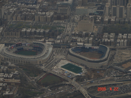 new and old Yankee Stadiums