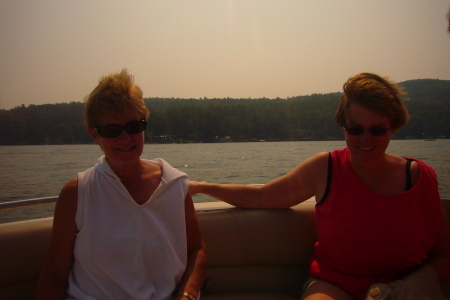 Debbie & Maureen on Debbie & Frank's Boat