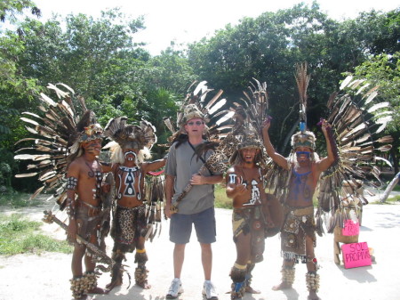 At the Mayan ruins in Tulum 2004