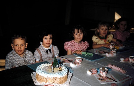 Tom and Mary at Tom's Birthday Party 1957