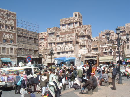 Old town in Sana'a Yemen