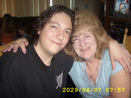me and my grandson, Brandon June 2009