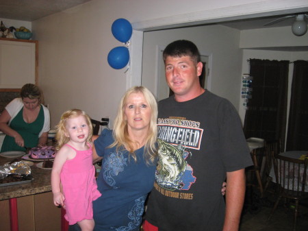 me, my son and grandbaby and daughter
