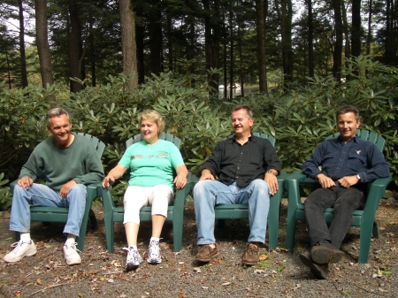 Ed and his sibs at the family lake house.