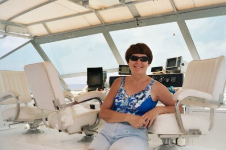 This is me on a friend's boat in Kona.