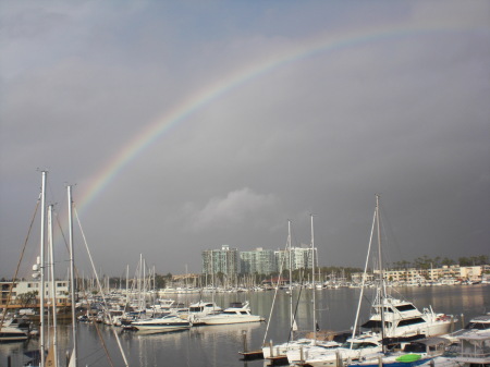 Rainbow in Marina del Rey