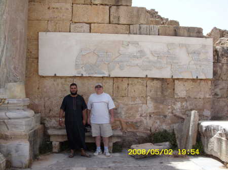 Mahammad and me at Leptis Magna - 08