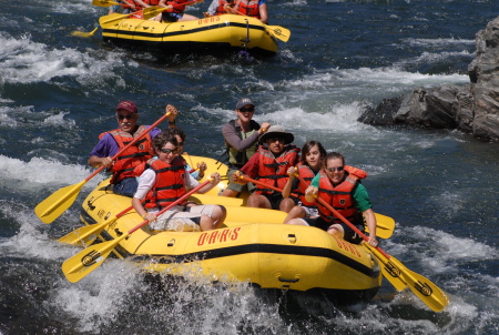 Me and my sons rafting the SouthFork