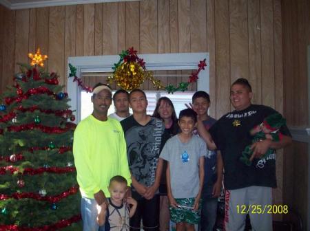 MY HUSBAND ,ME MY 5 BOIS AND TWO GRANDSONS