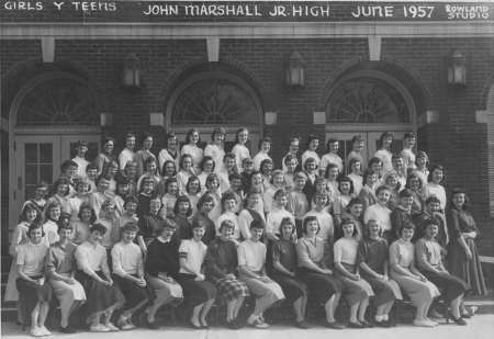 1957 Girl&#39;s Graduating Class at Marshall