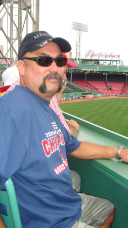 at fenway on the green monster