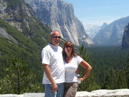 My wife and I in Yosmite, 2009