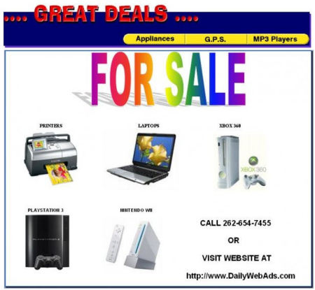 GREAT DEALS / FOR SALE