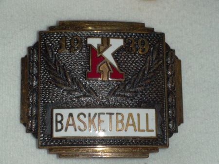 Brass KHS "Letter" belt buckle