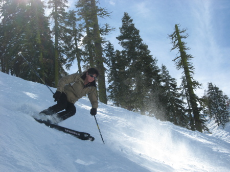 Skiing the West Face at Squaw, 2008