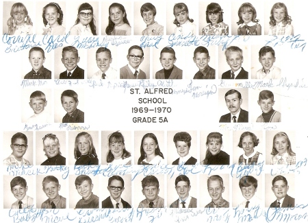 St. Al's 5th Grade 1969-70