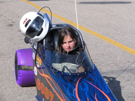 My 15 year old daughter getting in her car