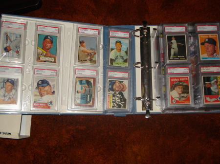Mickey Mantle Card collection.