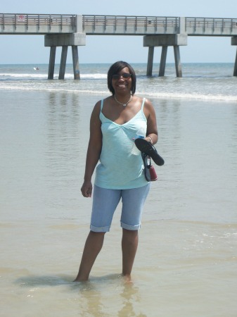 Me on the beach in Jacksonville, FL.