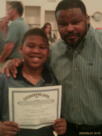 My son Giovanni going to middle school